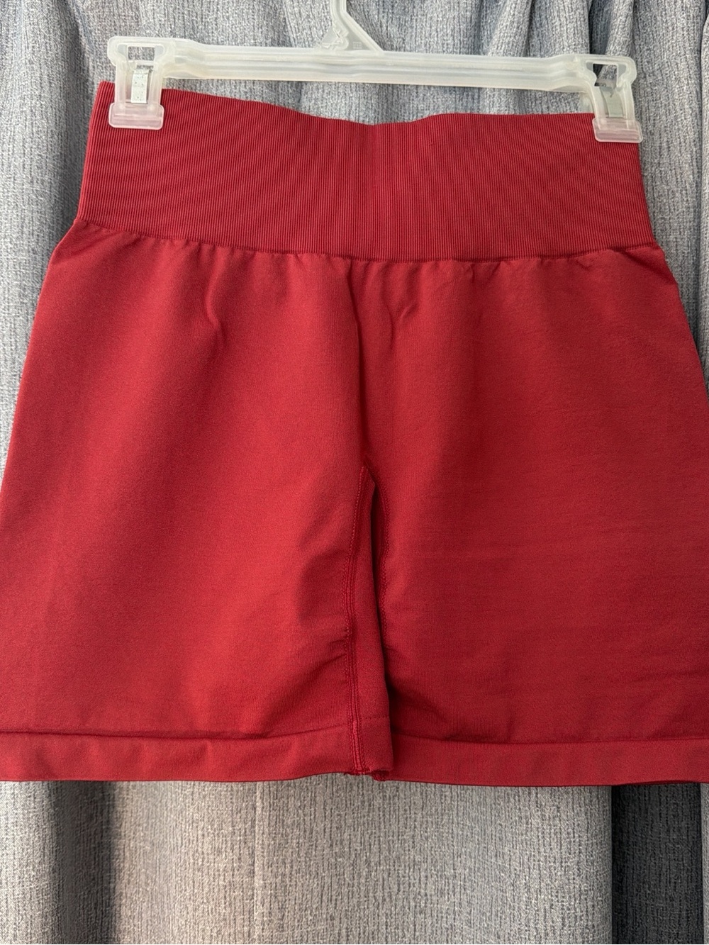 NVGTN High-Waist Red Stretch Shorts